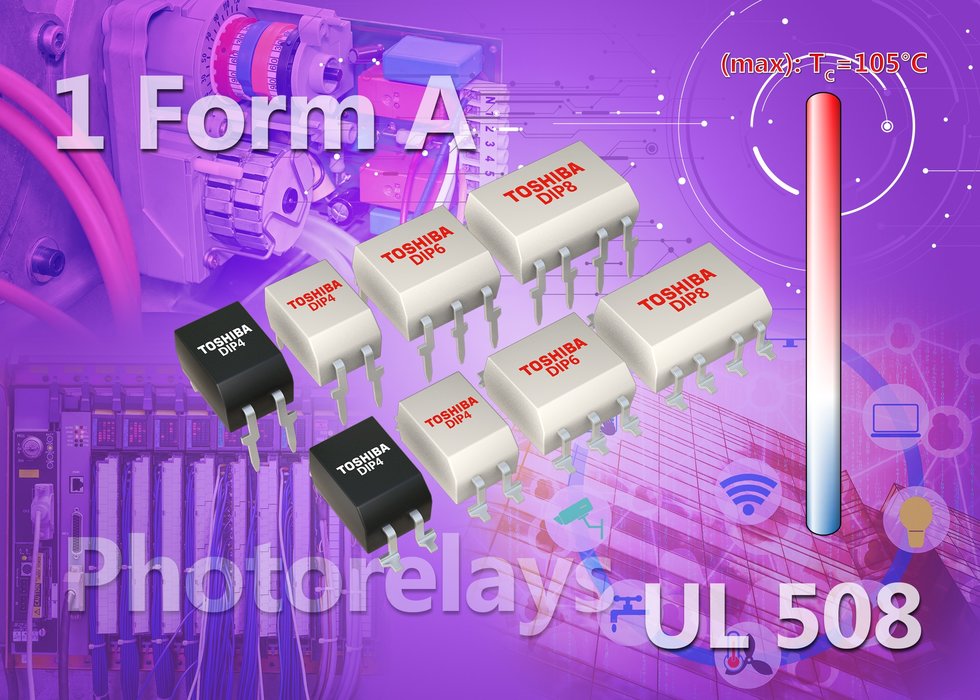 Les relais photoélectriques haute-intensité Toshiba obtiennent la certification UL 508 pour les applications d'automatisation industrielle